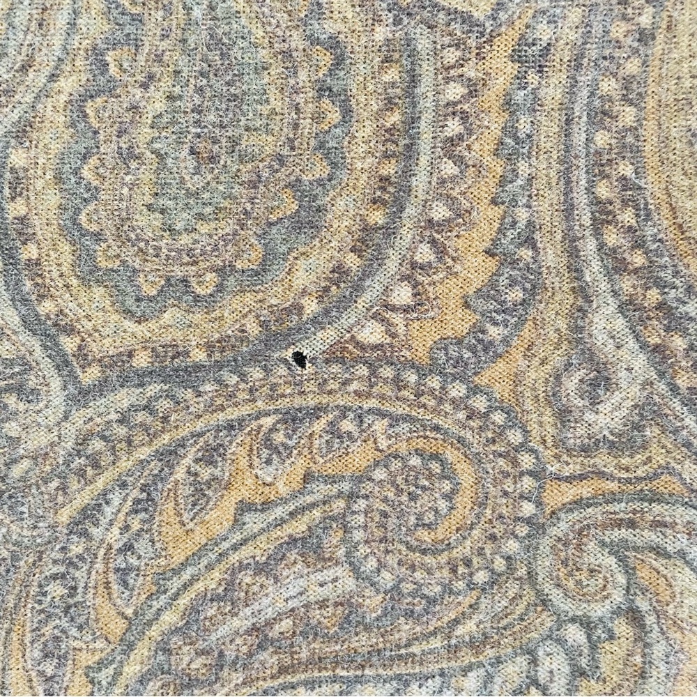 Vintage Ralph Lauren 100% Cashmere, 100% Silk Lined, Mermaid Paisley Skirt - Picture 8 of 8